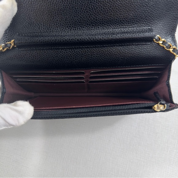 Chanel Wallet on a Chain (COA) in Black Caviar Leather w/Entrupy & Auth. Card - Picture 3 of 6